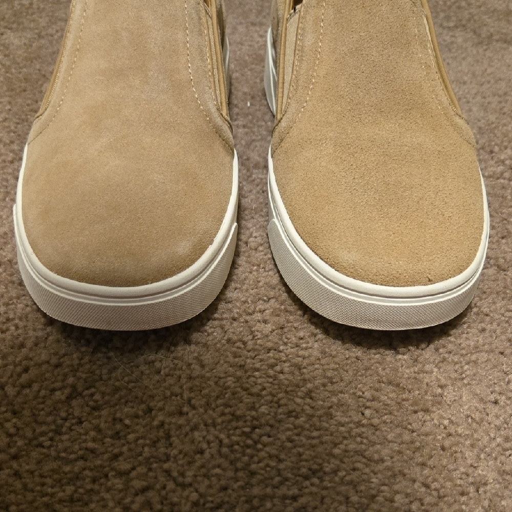 NWOT Vionic Kimmie Cream Rubber Sole Suede Casual Sneaker Size 8.5 - Picture 9 of 10